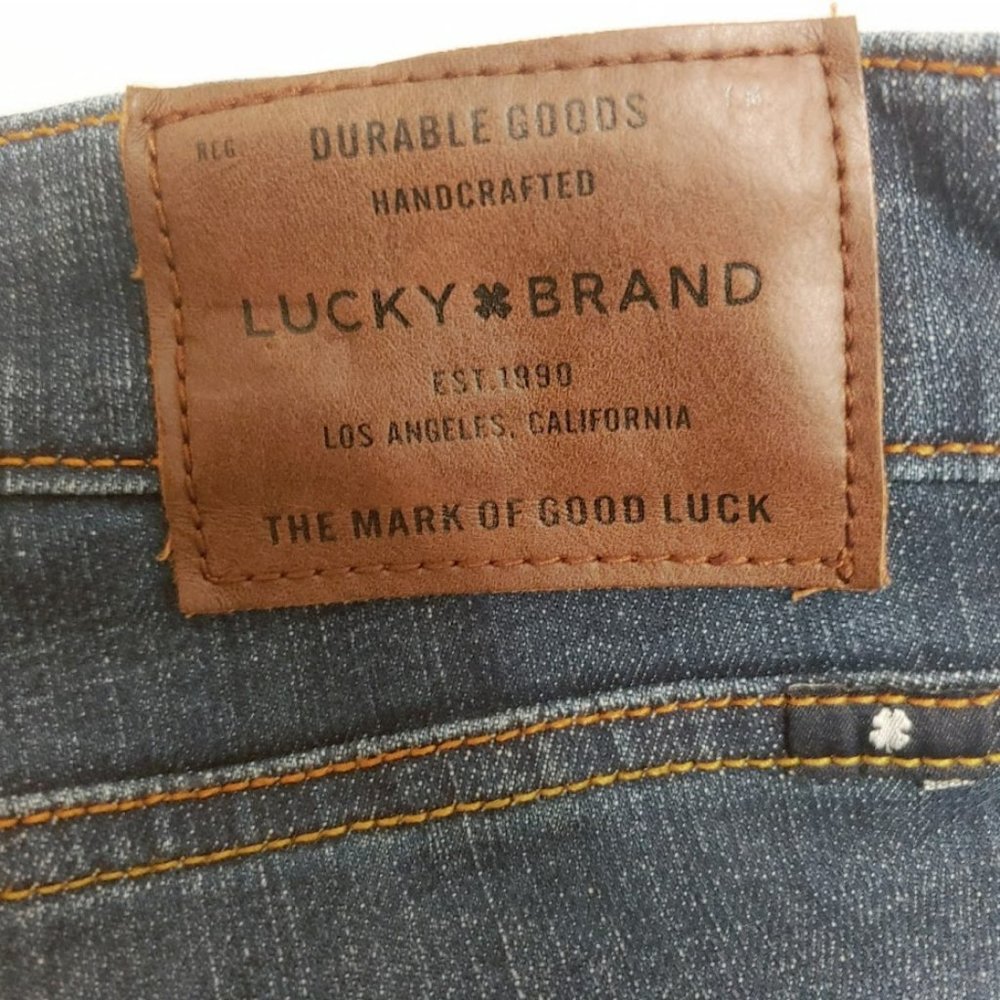 🔥 Men's Lucky you Lucky Blue  Slim Jeans Size 38/32. Preowned in good condition